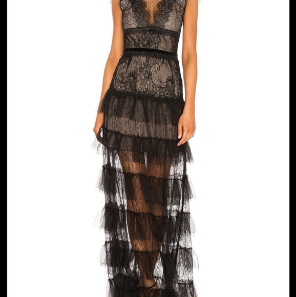 New Black Lace Lolita Gown - Picture 5 of 5